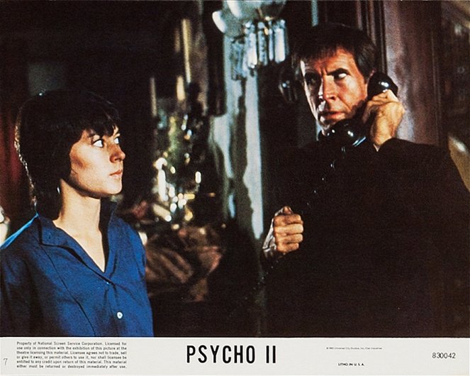 Psycho II - Lobbykaarten - Meg Tilly, Anthony Perkins