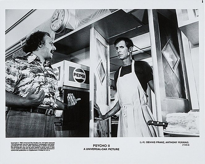 Psycho II - Lobbykarten - Dennis Franz, Anthony Perkins