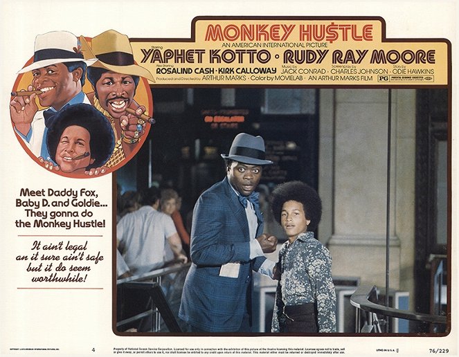 The Monkey Hu$tle - Lobbykarten - Yaphet Kotto, Kirk Calloway