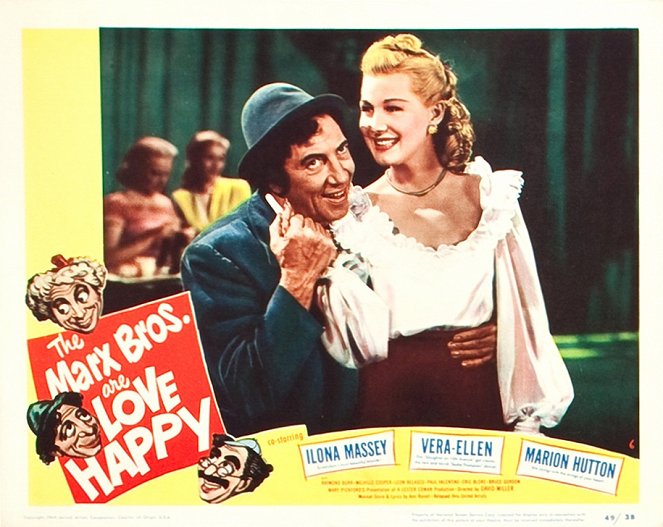 Love Happy - Lobby Cards - Chico Marx, Ilona Massey