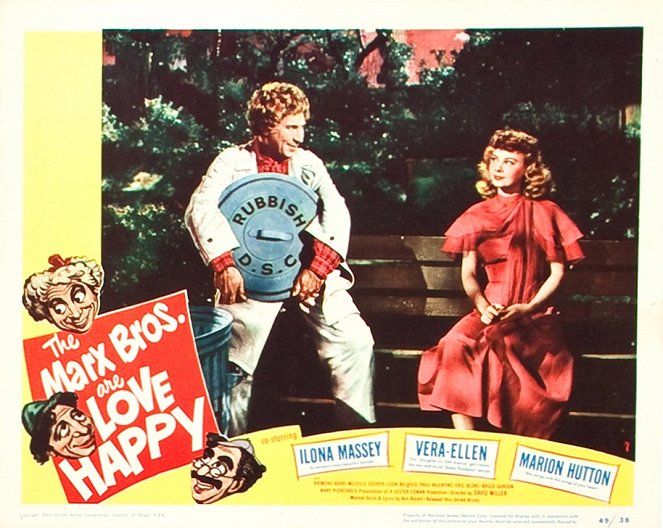 Love Happy - Lobby karty - Harpo Marx, Vera-Ellen