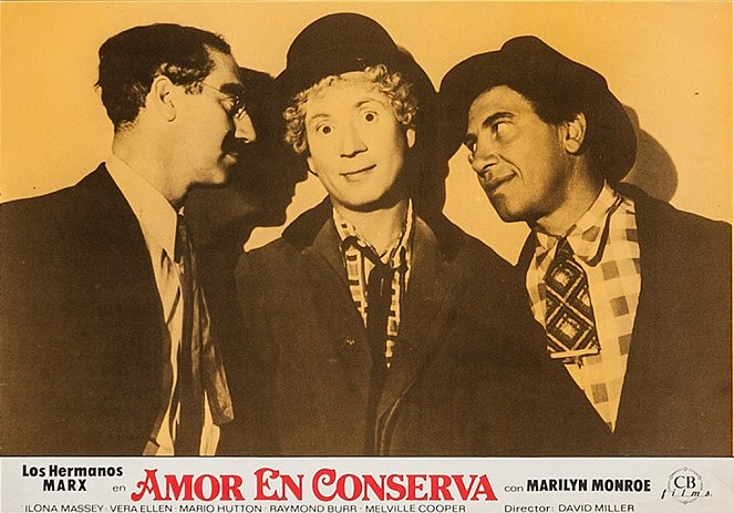 Amor en conserva - Fotocromos - Groucho Marx, Harpo Marx, Chico Marx