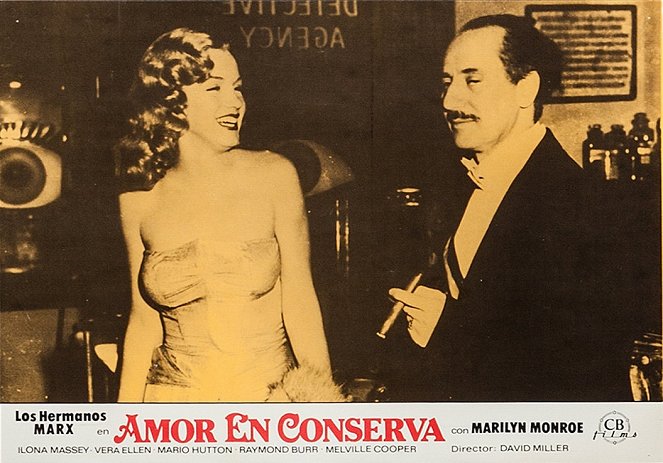 La Pêche au trésor - Cartes de lobby - Marilyn Monroe, Groucho Marx