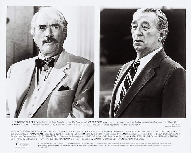 Cape Fear - Lobbykaarten - Gregory Peck, Robert Mitchum
