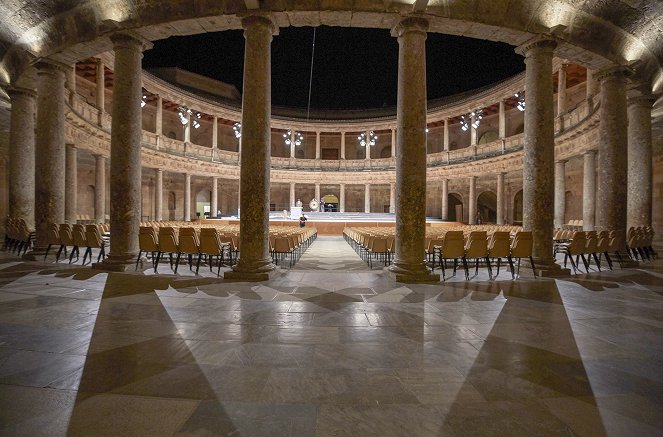 De Fallas "Dreispitz" in der Alhambra - Das jähe Ende eines Festivals - Photos