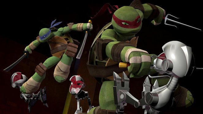 Teenage Mutant Ninja Turtles - Mouser-Attacke - Filmfotos