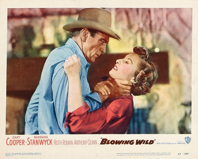 Blowing Wild - Cartões lobby - Gary Cooper, Barbara Stanwyck