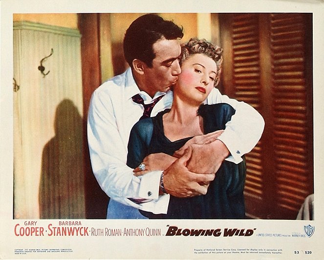 Blowing Wild - Lobby karty - Anthony Quinn, Barbara Stanwyck