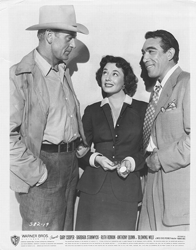 Wilde Glut - Lobbykarten - Gary Cooper, Ruth Roman, Anthony Quinn