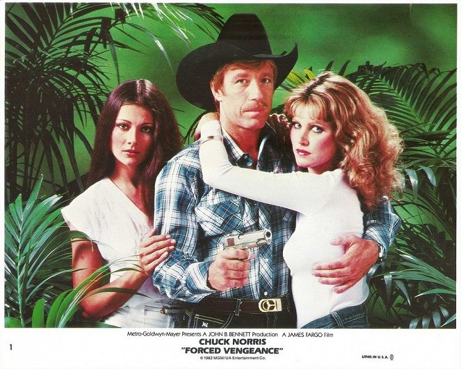 Forced Vengeance - Lobby Cards - Camila Griggs, Chuck Norris, Mary Louise Weller