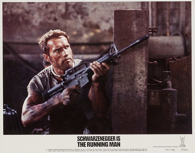 Running Man - Cartes de lobby - Arnold Schwarzenegger