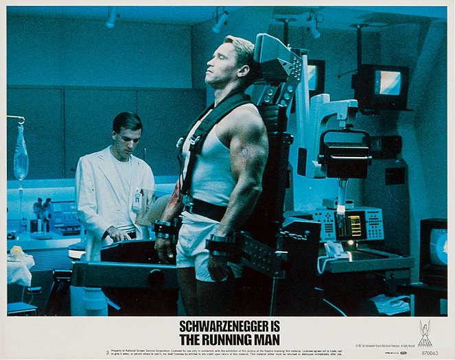 Running Man - Lobbykarten - Arnold Schwarzenegger