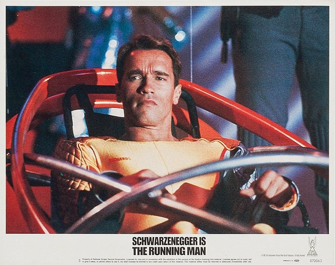 Running Man - Lobbykarten - Arnold Schwarzenegger