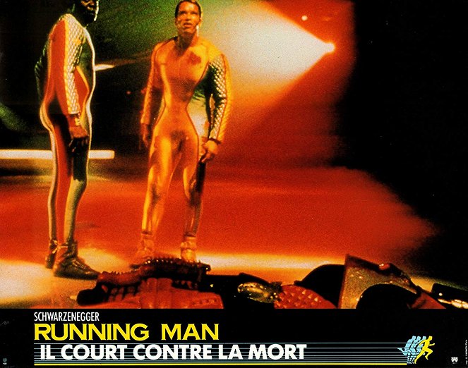 Running Man - Lobbykarten - Yaphet Kotto, Arnold Schwarzenegger