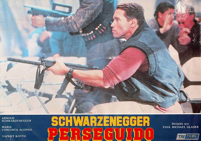 Running Man - Lobbykarten - Arnold Schwarzenegger