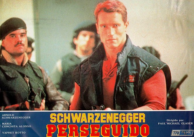 Running Man - Lobbykarten - Arnold Schwarzenegger