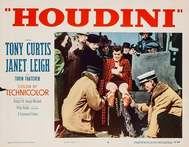 Houdini, der König des Varieté - Lobbykarten - Janet Leigh, Bernard Herschel Schwartz