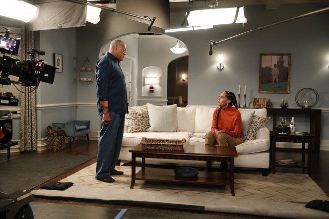 Black-ish - Patron Papa - Tournage - Laurence Fishburne, Tracee Ellis Ross