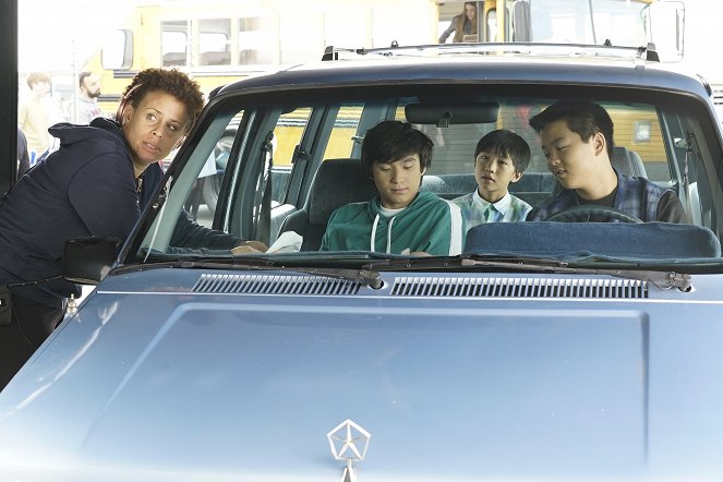 Fresh Off the Boat - A Seat at the Table - Del rodaje - Forrest Wheeler, Ian Chen, Hudson Yang