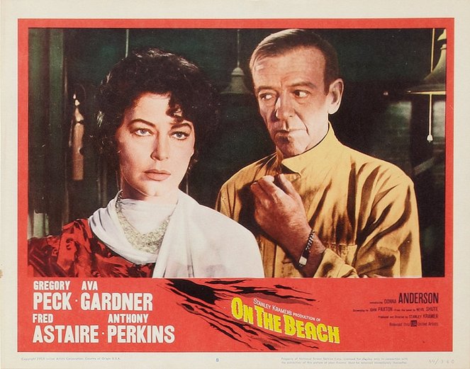 On the Beach - Lobby Cards - Ava Gardner, Fred Astaire