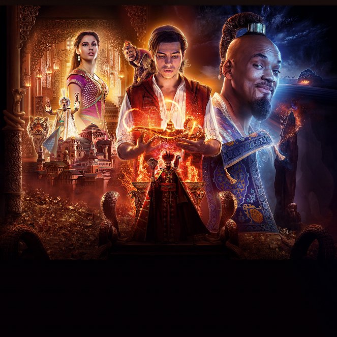 Aladdin - Werbefoto - Naomi Scott, Mena Massoud, Will Smith