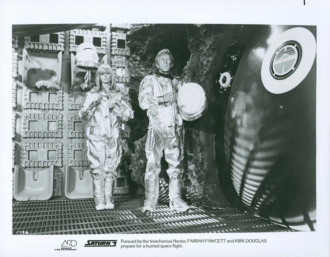 Saturn 3 - Lobbykarten - Farrah Fawcett, Kirk Douglas