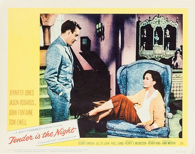 Tendre est la nuit - Cartes de lobby - Jason Robards, Jennifer Jones