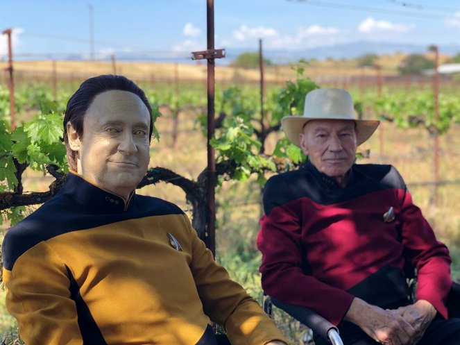 Star Trek: Picard - Gedenken - Dreharbeiten - Brent Spiner, Patrick Stewart