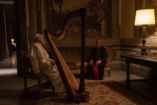 The New Pope - Dreharbeiten - John Malkovich, Massimo Ghini