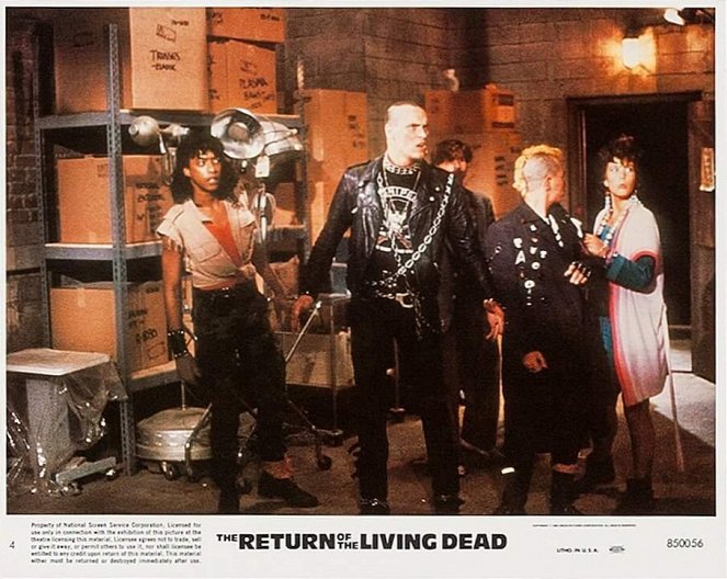 Return of the Living Dead - Verdammt, die Zombies kommen - Lobbykarten - Miguel A. Núńez Jr., Mark Venturini, John Philbin, Brian Peck, Jewel Shepard