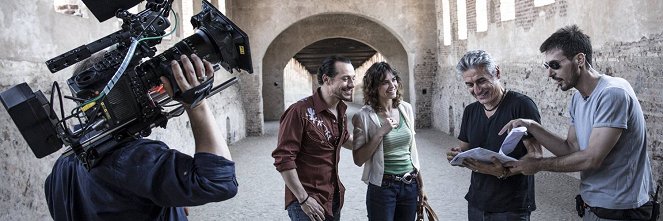 Made in Italy - De filmagens - Stefano Accorsi, Kasia Smutniak, Luciano Ligabue