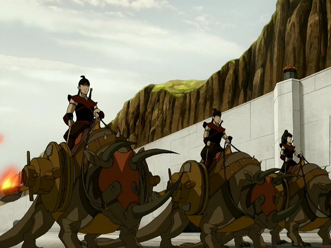 Avatar: Legenda o Aangovi - Kniha třetí: Oheň - Den černého slunce, část první: Invaze - Z filmu