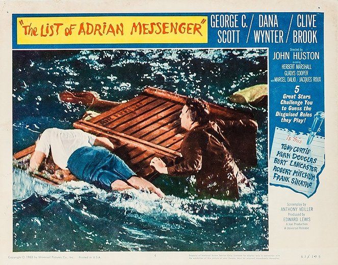 The List of Adrian Messenger - Lobby Cards