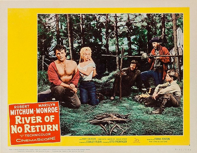 A folyó, ahonnan nincs visszatérés - Vitrinfotók - Robert Mitchum, Marilyn Monroe
