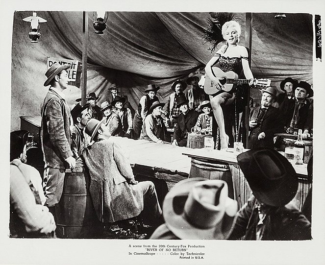 River of No Return - Cartões lobby - Robert Mitchum, Marilyn Monroe