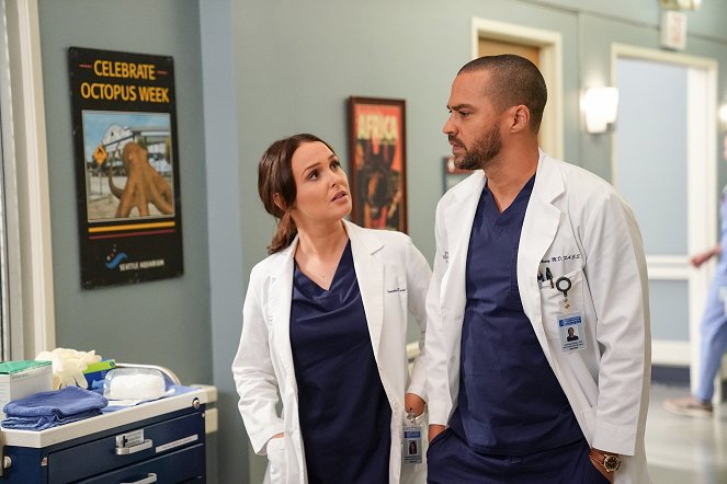 Grey's Anatomy - Season 16 - A Diagnosis - Photos - Camilla Luddington, Jesse Williams