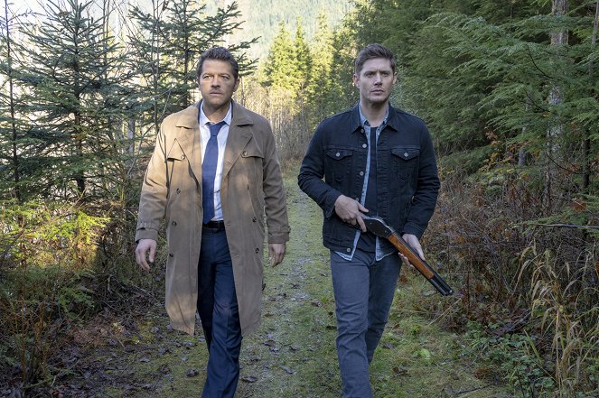 Supernatural - The Trap - Van film - Misha Collins, Jensen Ackles