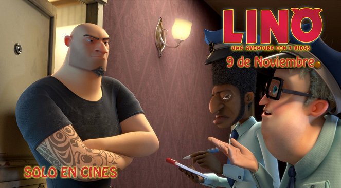 Lino: Uma Aventura de Sete Vidas - Cartes de lobby