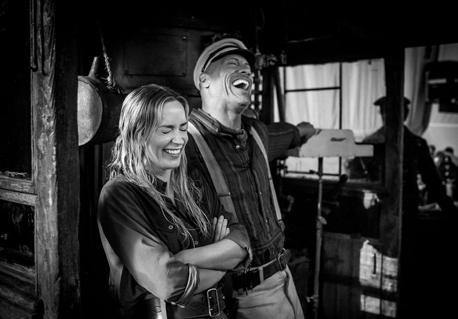 Jungle Cruise: A Maldição nos Confins da Selva - De filmagens - Emily Blunt, Dwayne Johnson