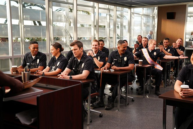 The Rookie - Follow-Up Day - Photos - Titus Makin Jr., Melissa O'Neil, Nathan Fillion, Brent Huff