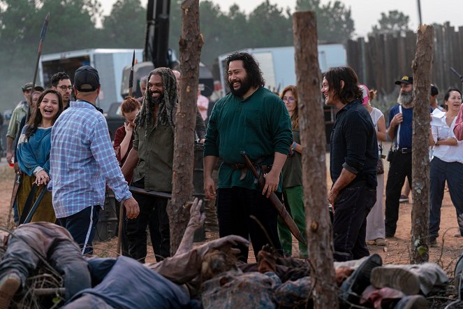 The Walking Dead - Von Angesicht zu Angesicht - Dreharbeiten - Cassady McClincy, Khary Payton, Cooper Andrews, Norman Reedus