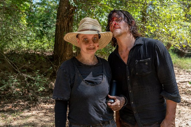 The Walking Dead - Zaklató - Forgatási fotók - Samantha Morton, Norman Reedus