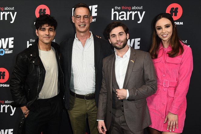 The Thing About Harry - Events - Premiere of the Freeform original film “The Thing About Harry,” on Wednesday, February 12, in Los Angeles, California - Niko Terho, Jake Borelli, Britt Baron