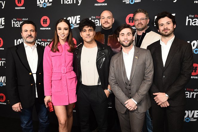 The Thing About Harry - Events - Premiere of the Freeform original film “The Thing About Harry,” on Wednesday, February 12, in Los Angeles, California - Britt Baron, Niko Terho, Peter Paige, Jake Borelli, Japhet Balaban