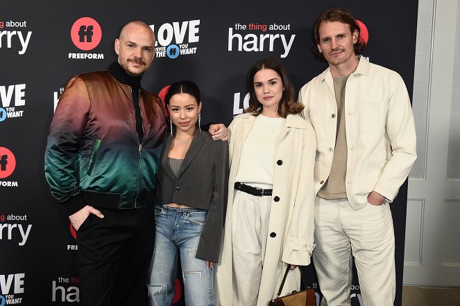 The Thing About Harry - Events - Premiere of the Freeform original film “The Thing About Harry,” on Wednesday, February 12, in Los Angeles, California - Peter Paige, Cierra Ramirez, Maia Mitchell