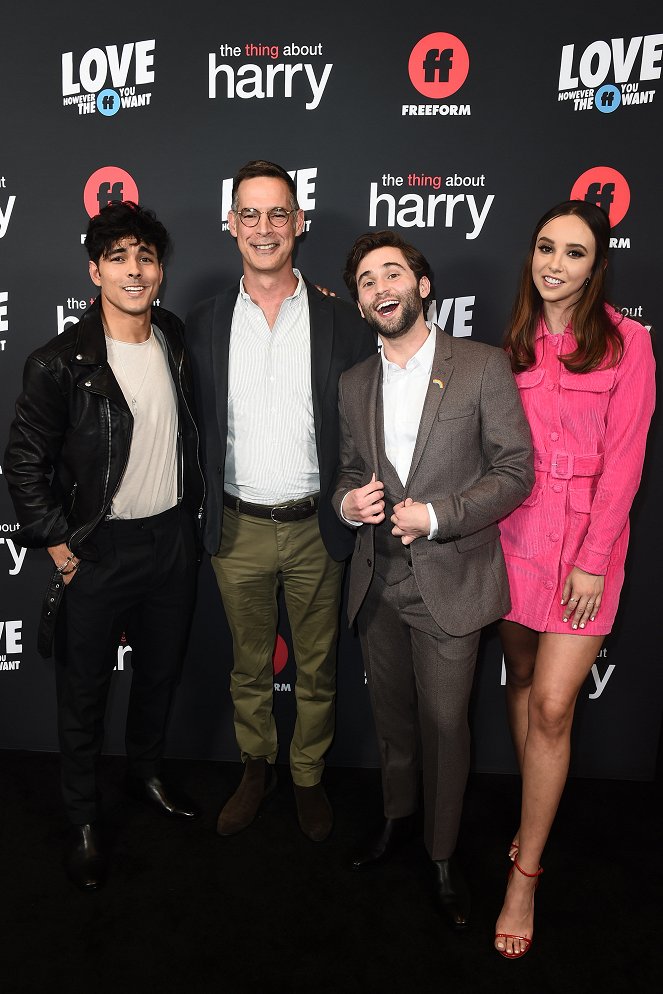 The Thing About Harry - Events - Premiere of the Freeform original film “The Thing About Harry,” on Wednesday, February 12, in Los Angeles, California - Niko Terho, Jake Borelli, Britt Baron