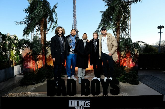 Bad Boys navždy - Z akcií - Paris premiere on January 06, 2020 - Adil El Arbi, Will Smith, Martin Lawrence, Jerry Bruckheimer, Bilall Fallah