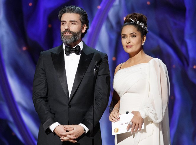Oscar 2020 - Die Academy Awards - Live aus L.A. - Filmfotos - Oscar Isaac, Salma Hayek