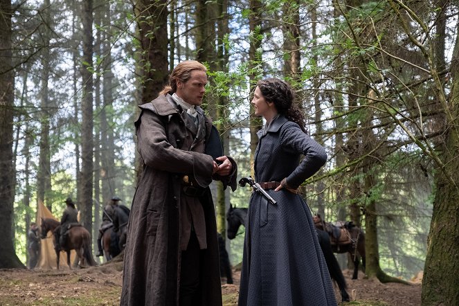 Outlander - Die Highland-Saga - Der freie Wille - Filmfotos - Sam Heughan, Caitríona Balfe