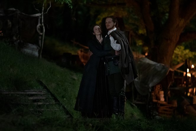 Outlander - Rodzina i przyjaciele - Z filmu - Caitríona Balfe, Sam Heughan